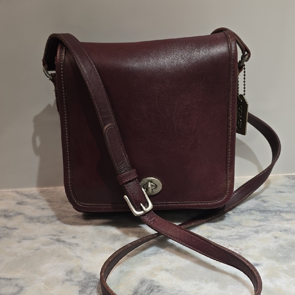 Coach Rich Dark Brown Vintage Leather Shoulder/Crossbody Bag